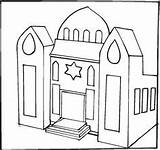 Synagogue Coloring Pages Clipart Drawing Temple Colorier Library Jesus Cliparts Pre Luke Choisir Tableau Un sketch template
