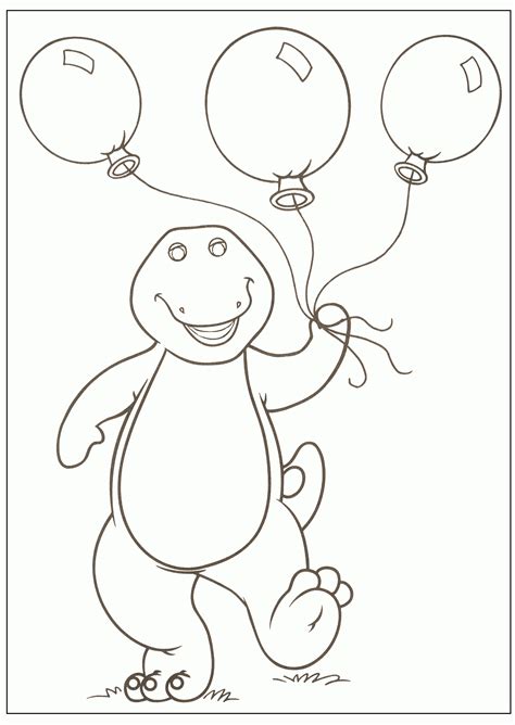 story   friendly dinosaur barney  barney coloring pages magic