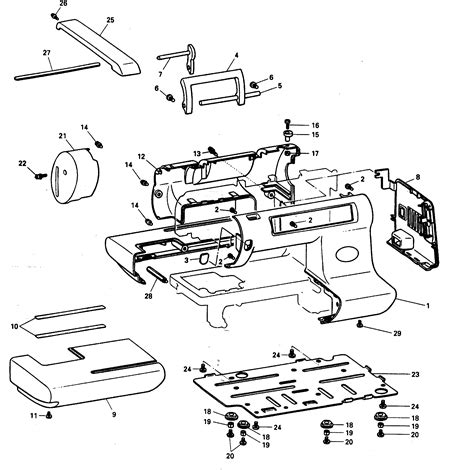 brother sewing machine parts model ped sears partsdirect