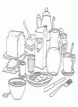 Coloring Meals sketch template