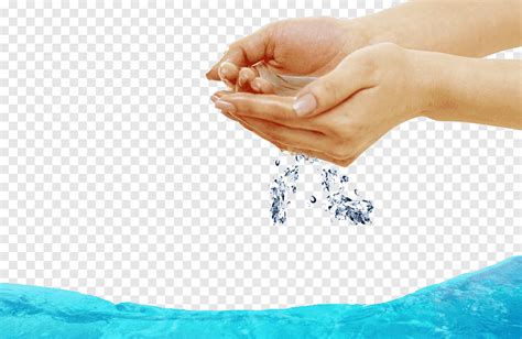 water conservation water resources drop holding water hand poster