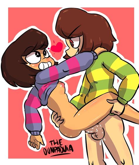 Rule 34 Bottomless Breasts Chara Dickgirl Frisk