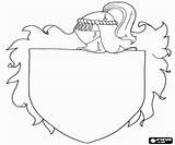 Medieval Arms Coat Printable Knight Coloring Decorate Pages Para Escudo Escudos Armas Oncoloring Medievales Crafts Ages Middle Dibujo Shield Tablero sketch template