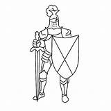Medieval Coloring Knight Pages Ridders Shield Armor Shining Color Books Kids Kid Print Coloriage Drawings Choose Board sketch template