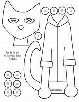 Pete Cat Coloring Buttons Groovy Printables Preschool Drawing Four Felt Button Templates Clipart Board His Template Activities Eyes Stories Shoes sketch template
