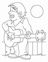 Coloring Guitar Pages sketch template
