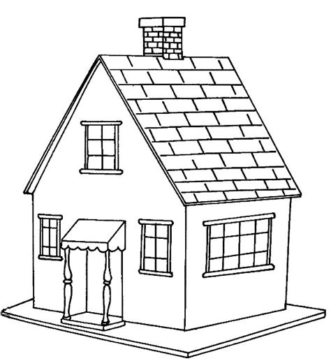 printable coloring pages house customize  print