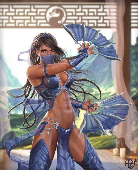 Princess Kitana Mortal Kombat Warrior Woman Mortal Kombat Art