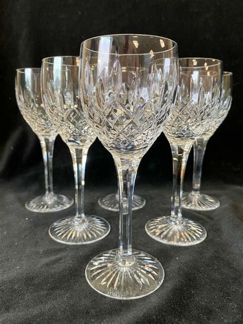 Set Of 6 Stuart Crystal Shaftesbury Wine Glasses 17 5 Cm 6 8inch