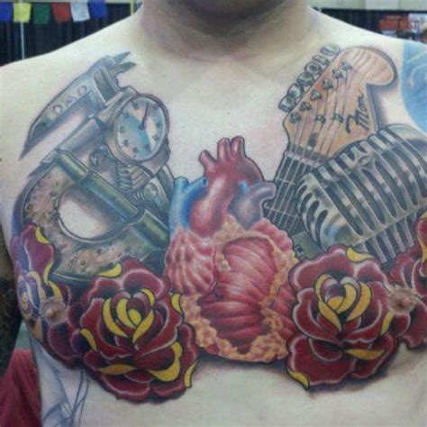 unique chest piece tattoos chest piece ink tattoo