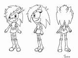 Sonia Hedgehog sketch template
