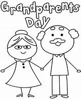 Grandparents Coloring Sheet Card Cards Simple Topcoloringpages Print sketch template
