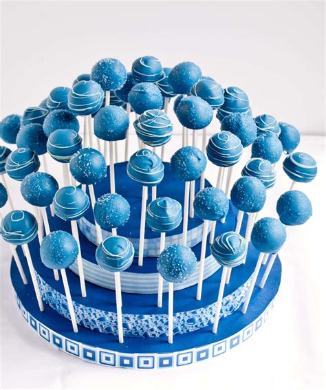 blue cake pops   baby boy shower neighborfood