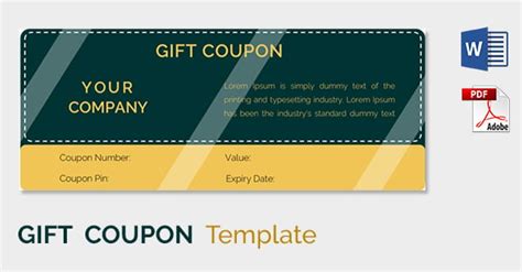blank coupon template  word professionally designed templates