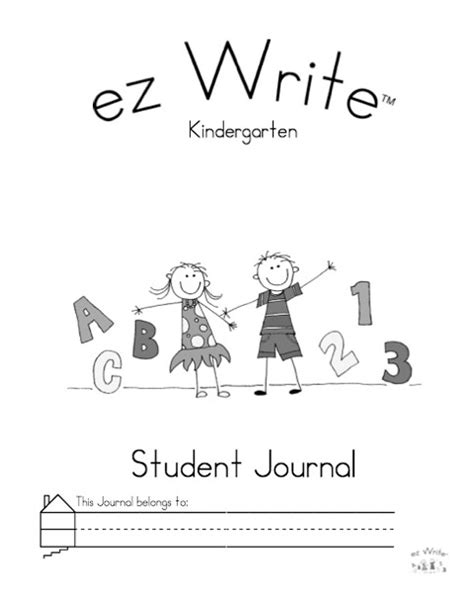 kindergarten journal ez write