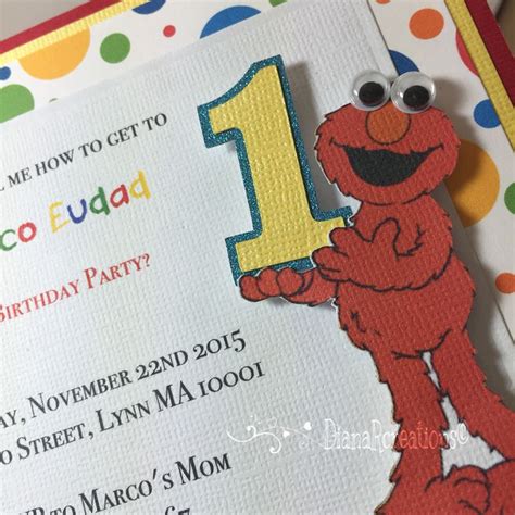 Elmo S First Birthday Invitations 😍🎈 Firstbirthday Invites