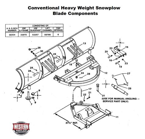 parts  diagrams western factory original snowplow parts conventional snowplows diagrams