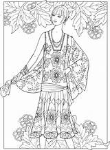 Coloring Pages Haven Creative Adult Jazz Dover Fashion Book Age Adults Publications Books Sheets Colouring Doverpublications Printable Fashions People Vintage sketch template