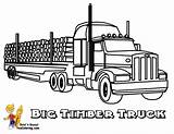 Freightliner Yescoloring Rigs Peterbilt sketch template