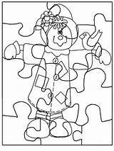 Colorear Rompecabezas Puzzles sketch template
