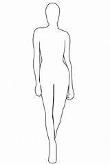 Outline Coloring Person Female Comments sketch template