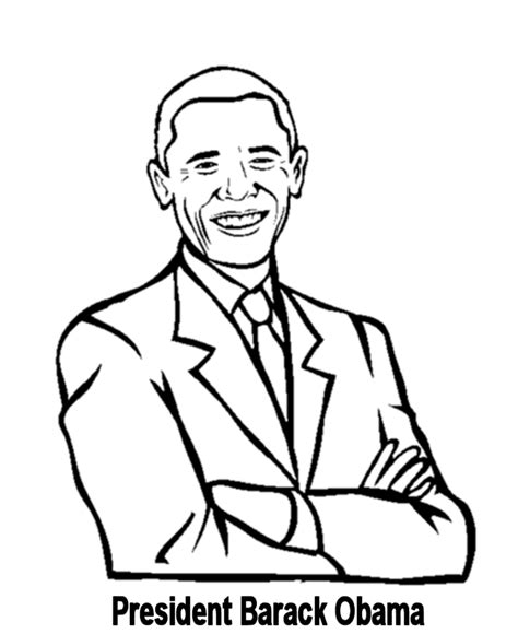 coloring pages  barack obama coloring home
