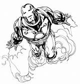 Iron Man Coloring Flying Pages Jet Fast 062a Print Printable Netart Mark Color Book sketch template