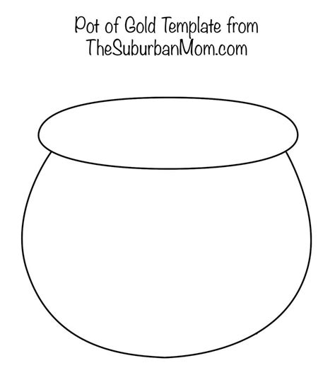 pot  gold coloring page printable