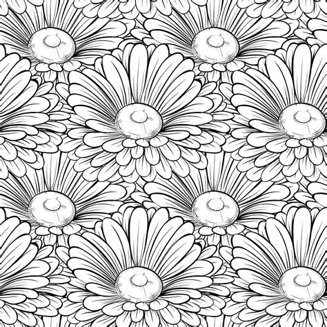 garden  daisies coloring pages