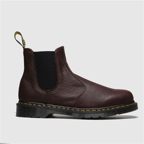 mens dark brown dr martens  ambassador chelsea boots schuh