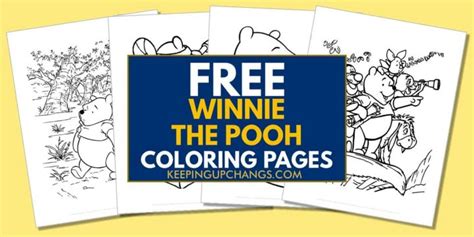 winnie  pooh coloring pages sheets popular printables
