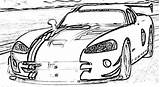 Coloring Viper Dodge Acr Pages Carscoloring sketch template