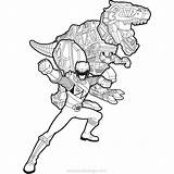 Dino Rangers Ranger Zord Xcolorings sketch template
