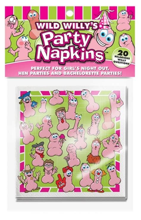 wild willys party napkins 10 count bc pp11