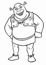 Shrek Coloring Pages Animation Movies Printable Drawing Kb sketch template