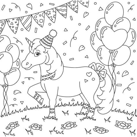 horse birthday coloring pages coloring book  coloring pages