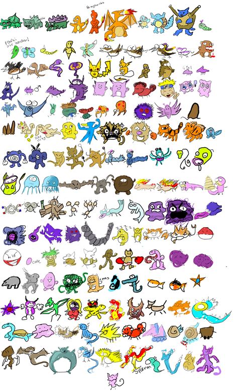original pokemon names  pictures garangan mambudem