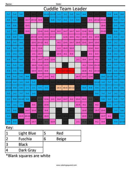 fortnite division coloring graph paper art color  numbers pixel art
