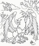Coloring Pages Mythical Creatures Creature Mythological Kids Colouring Printable Drawing Color Adult Animal Mystical Draw Mermaid Griffin Print Mandala Popular sketch template
