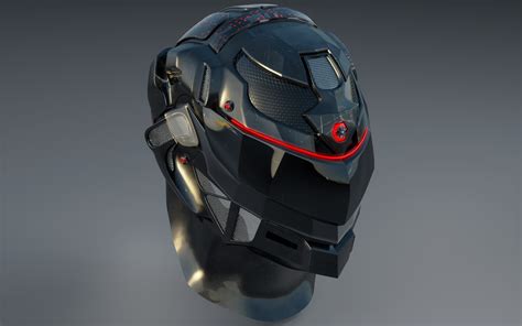 mikhail voronezhsky sci fi helmet soldier action