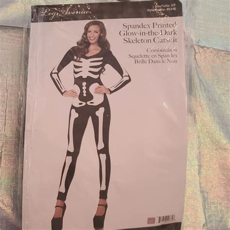 leg avenue pants and jumpsuits nwt halloween costume glow skeleton