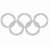 Olympic Rings Coloring Coloringcrew Olimpic Games sketch template