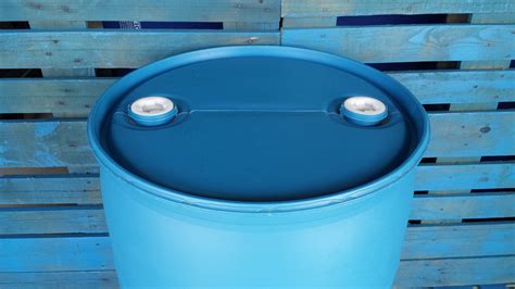 gallon blue plastic drum closed top uncategorized  stainless
