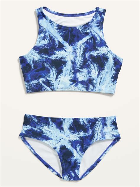 printed bikini 2 piece swim set for girls old navy