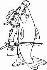 Fisherman Coloring Jobs Pages Kb sketch template