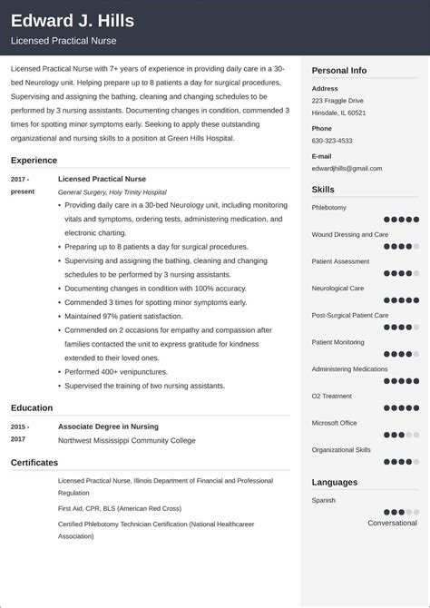 lpn resume  lpn skills   resume writing tips