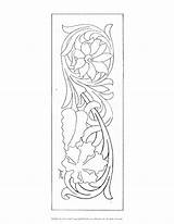 Leather Patterns Tooling Carving Sheridan sketch template