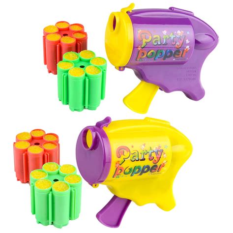 rinco party popper confetti streamer shooter gun  party favor