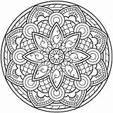 Mandala Coloring Pages Printable Mandalas Adults Flower Drawing Adult Books Sheets Para Colorear Abstract Kids Colouring Book Color Imprimer Coloriage sketch template