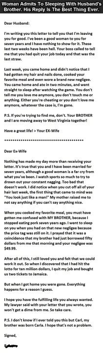 incredible read   divorce letter    exchanged